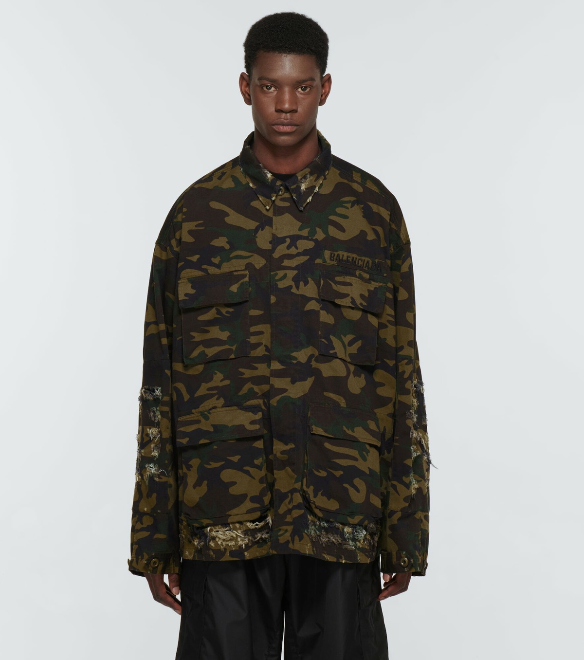 Balenciaga - Camouflage cotton overshirt Balenciaga