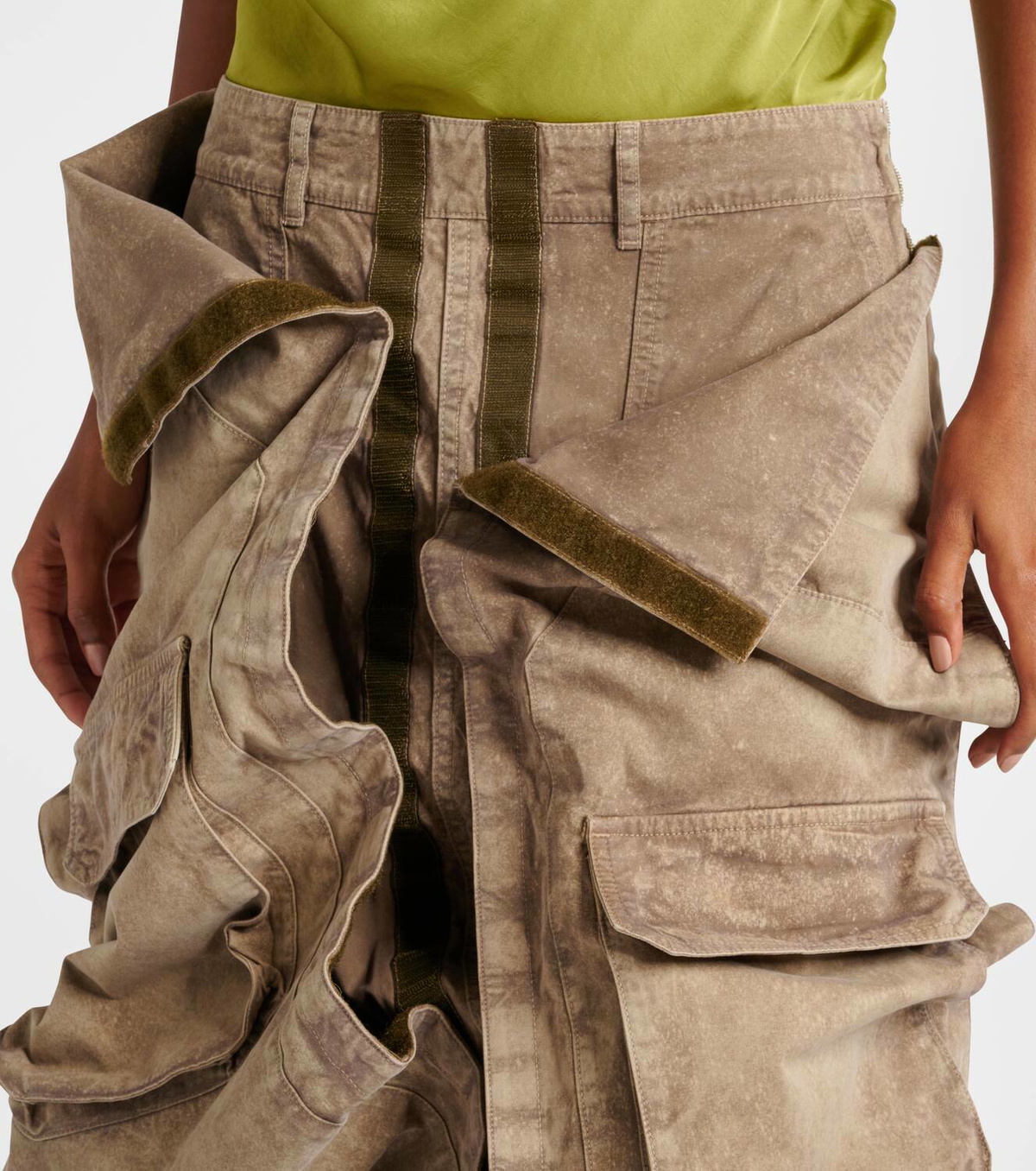 Y/Project Velcro cotton cargo skirt Y/Project