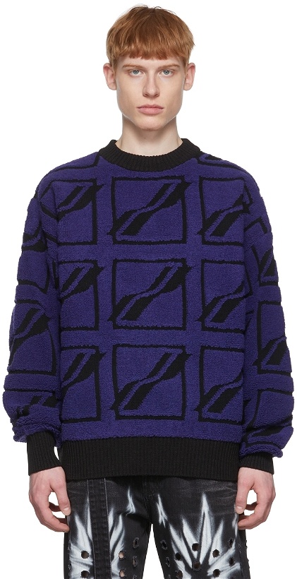 Photo: We11done Blue Wool Sweater