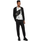 Alexander McQueen Black Skull Patch Zip-Up Hoodie