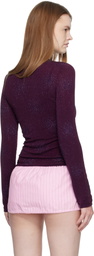 Fruity Booty Purple Isola Sparkly Cardigan & Tank Top Set