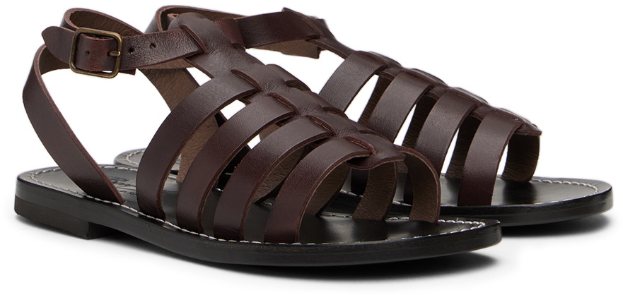 Bonpoint Kids Brown Frama Sandals