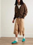 Acne Studios - Kerid Jacquard-Knit Wool and Cotton-Blend Cardigan - Brown