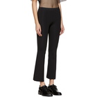 Helmut Lang Black Crop Flare Leggings