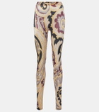 Wolford x Etro Baroque paisley leggings