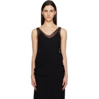 TOTEME Black Chiffon Slip Top