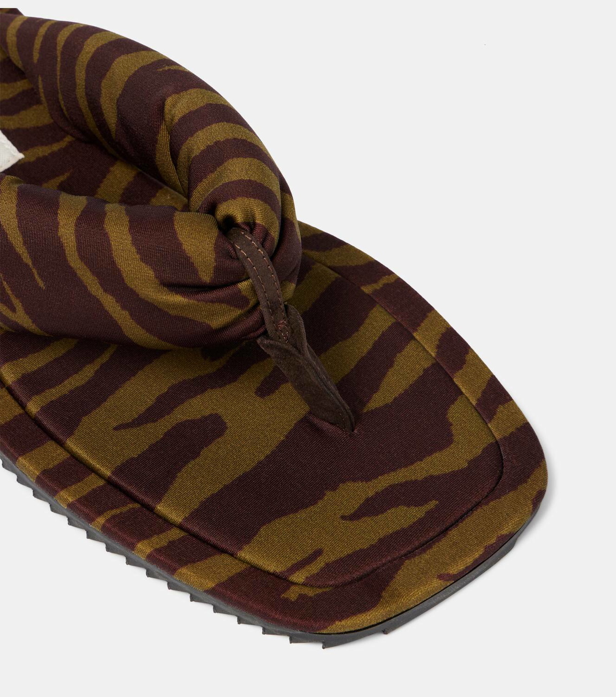 The Attico Indie zebra-print thong sandals