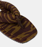 The Attico Indie zebra-print thong sandals