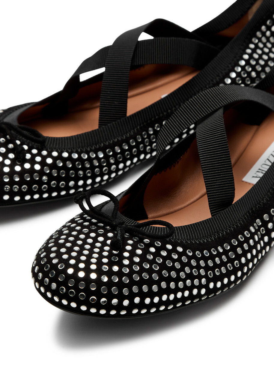 フラットシューズ AQUAZZURA Woman Ballet flats Black DNNFLAA0FMS 000 AQUAZZURA Woman Ballet flats Black DNNFLAA0FMS 000