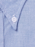 Drake's - Blue Button-Down Collar Cotton Oxford Shirt - Blue