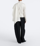 Róhe Wool and mohair barrel pants