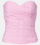 Adriana Degreas Opulence ruched cotton corset