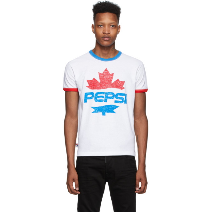 Photo: Dsquared2 White Pepsi Edition T-Shirt