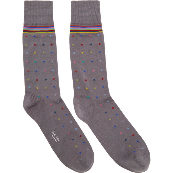 Photo: Paul Smith Grey Pin Dot Socks 