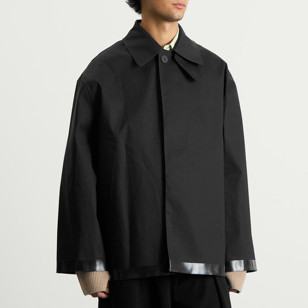 Studio Nicholson Men's x Mackintosh Short Bonded Mac in Black