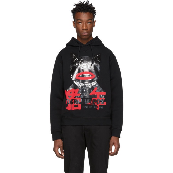 Photo: Dsquared2 Black Year Of The Pig Hoodie