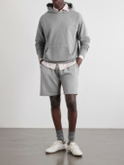 Les Tien - Rider Straight-Leg Cotton-Jersey Drawstring Shorts - Gray