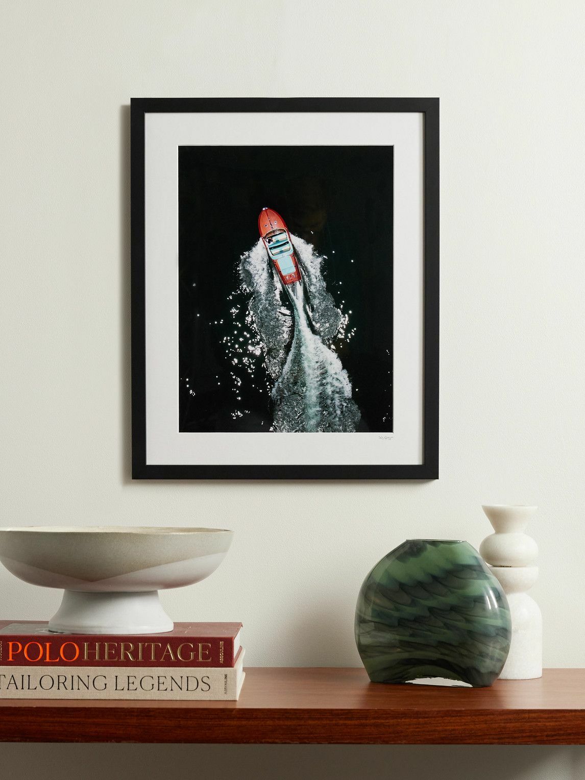 Sonic Editions - Framed 2017 Riva Speedboat Print, 16" x 20"