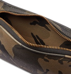 TOM FORD - Camouflage-Print Pebble-Grain Leather Belt Bag - Gray