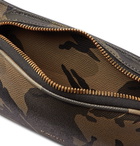 TOM FORD - Camouflage-Print Pebble-Grain Leather Belt Bag - Gray