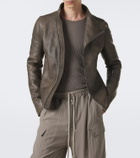Rick Owens Release leather biker jacket