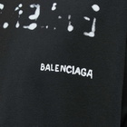 Balenciaga Men's Bleed Logo T-Shirt in Black/White