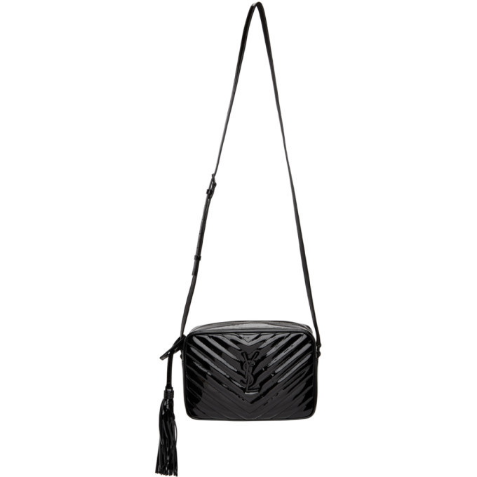 Patent Leather LouLou Camera Bag Black