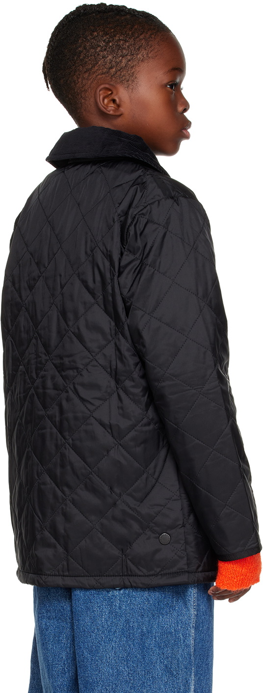 Barbour jacket best sale kids Black