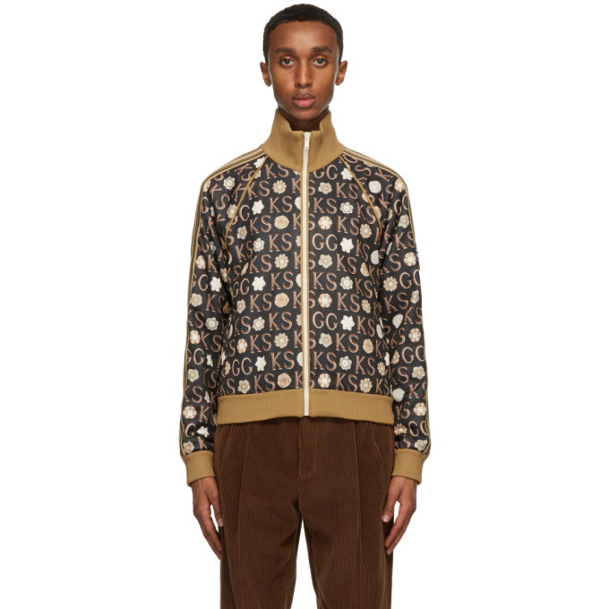 Photo: Gucci Black Ken Scott Edition Print Zip-Up Track Jacket