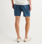 Onia - Saul Loopback Cotton-Jersey Drawstring Shorts - Blue