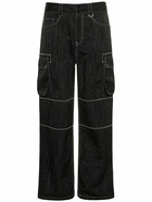 MARINE SERRE - Recycled Polyester Moiré Cargo Pants