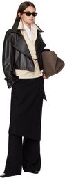 Nour Hammour Brown Hatti Leather Jacket