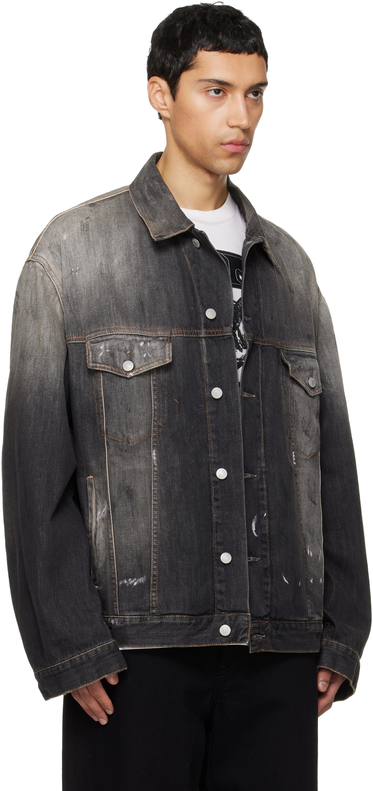 Acne Studios Black Oversized Denim Jacket