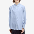 WTAPS Men's 10 Button Down Oxford Shirt in Blue