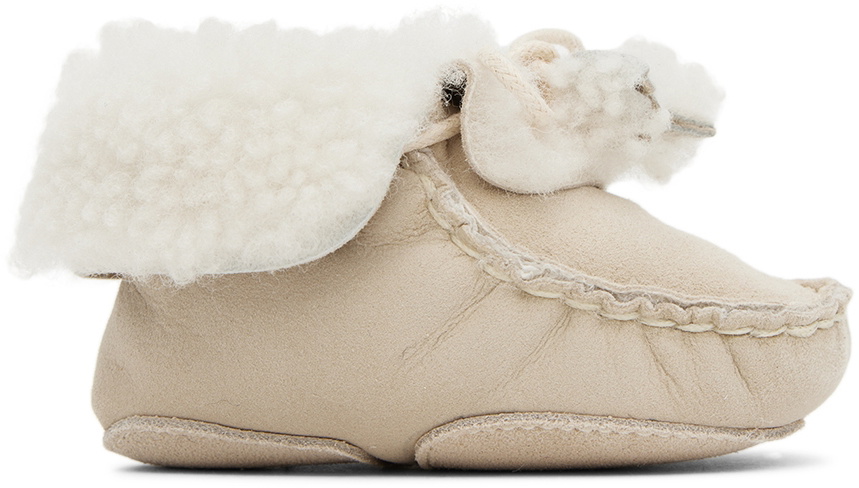 Bonpoint Baby Beige Boule Pre-Walkers