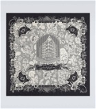 Acne Studios Printed silk scarf