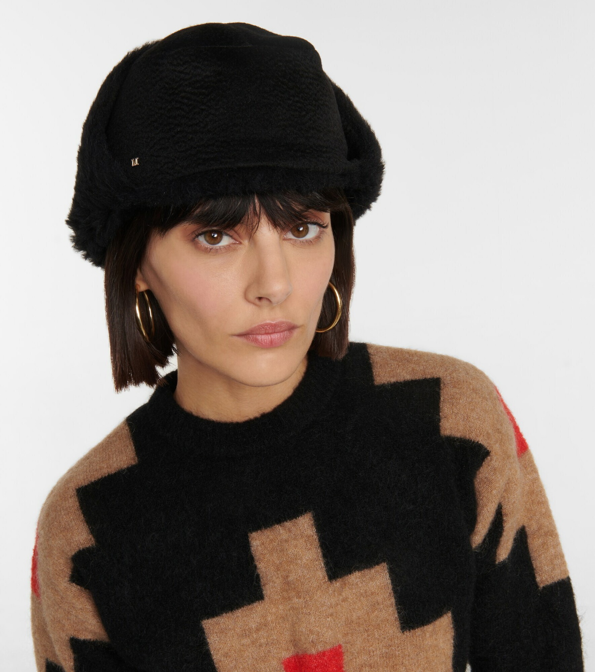 Avy camel hair hat in brown - Max Mara | Mytheresa
