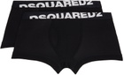 Dsquared2 Two-Pack Black Basic Boxer Briefs