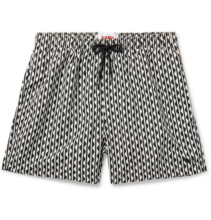 Photo: Solid & Striped - The California Long-Length Printed Swim Shorts - Neutrals