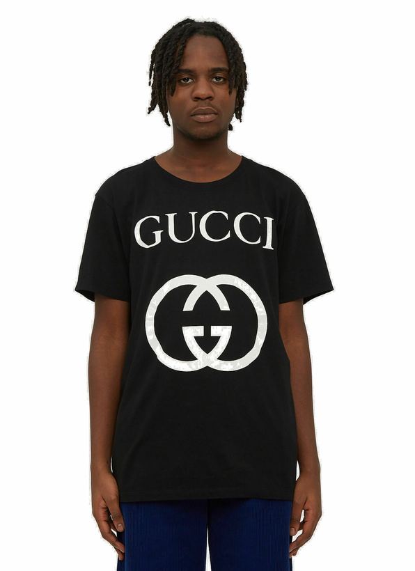 Photo: Interlocking GG T-Shirt in Black