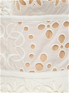 ELIE SAAB Embroidered Cotton Blend Top