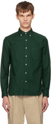 BEAMS PLUS Green Button Down Shirt