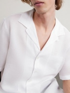 Lardini - Convertible-Collar Linen Shirt - White