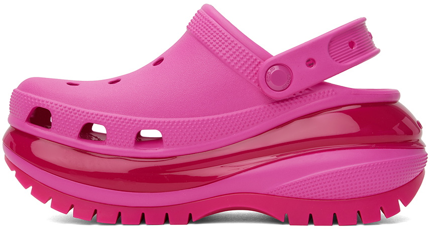 Crocs Pink Mega Crush Clogs