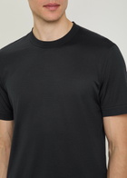Zegna Cotton and Silk-blend T-shirt Black