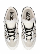 MOSCHINO - Logo Leather Mid Top Sneakers