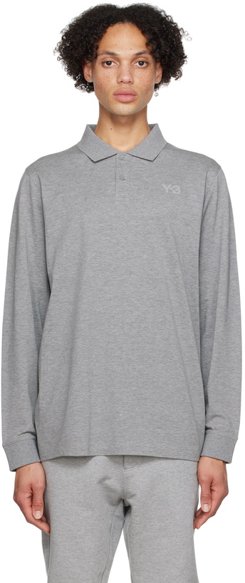 Photo: Y-3 Gray Classic Polo