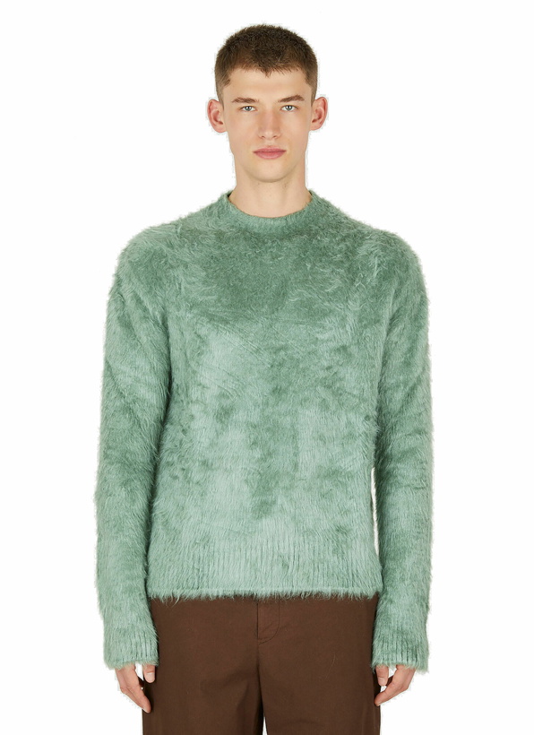 Photo: Fluffy Knit Sweater in Green