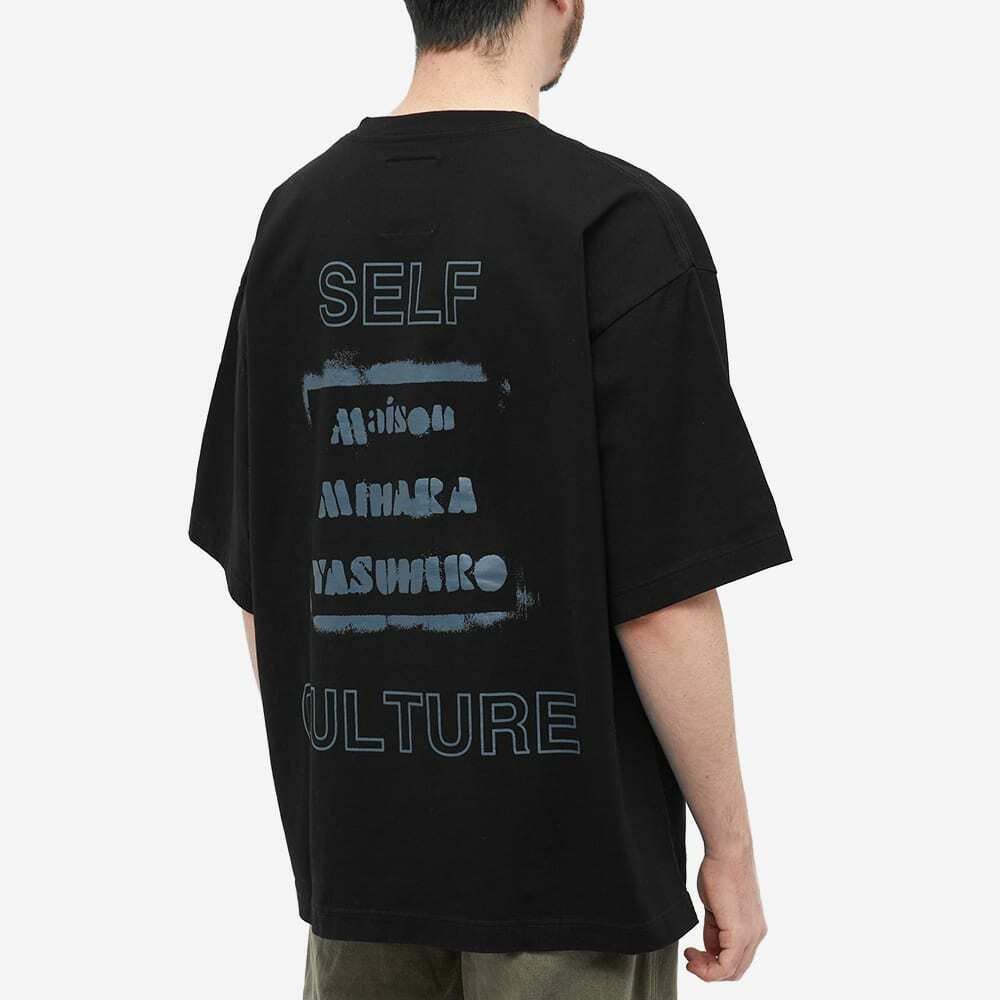 Maison MIHARA YASUHIRO Men's Smiley Face T-Shirt in Black