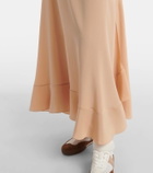 Chloé Ruffled silk crêpe de chine maxi dress